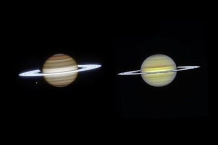 2つの宇宙望遠鏡が協力し、新たな土星の姿が明らかに