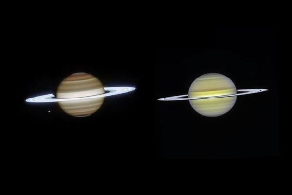 2つの宇宙望遠鏡が協力し、新たな土星の姿が明らかに