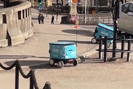 縁石を乗り越えられない2台のロボット、親切な人々が助ける【動画】