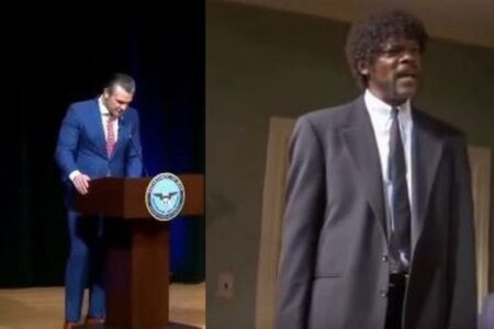 ヘグセス国防長官が、礼拝で『パルプ・フィクション』の偽の祈りを唱える