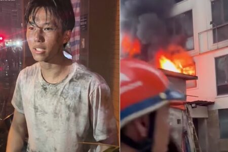 ベトナムの青年、ジム帰りに火災現場から7人を救出し、母親を心配させないため「転んだだけ」と言う