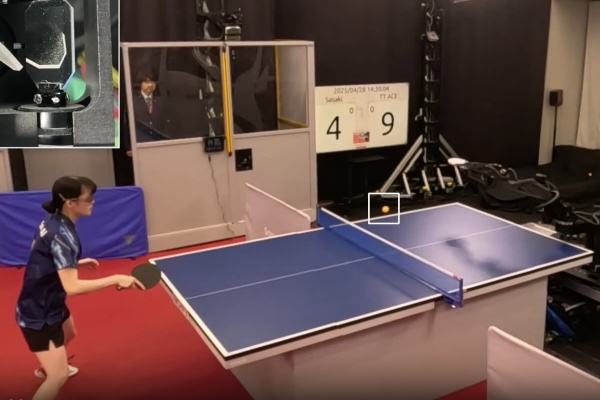 AIを搭載したロボットが、卓球でエリート選手に勝利【動画】