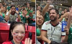 韓国人インフルエンサーに「つり目ポーズ」で炎上した男性、地元技術者協会の会長と判明