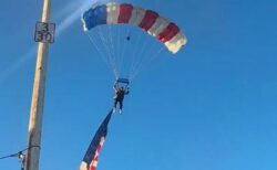 カリフォルニア州でパラグライダーが着地時に墜落、衝撃的な瞬間を撮影【動画】