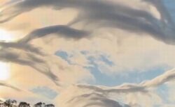 カリフォルニア州上空に波のような雲が出現、珍しい現象に住民も驚愕【動画】