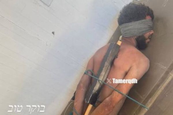 ガザ地区のパレスチナ人を拷問する写真、イスラエルへの非難が高まる