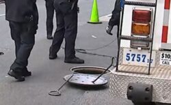 謎のマンホール侵入事件、NYの警察が2人の男を逮捕
