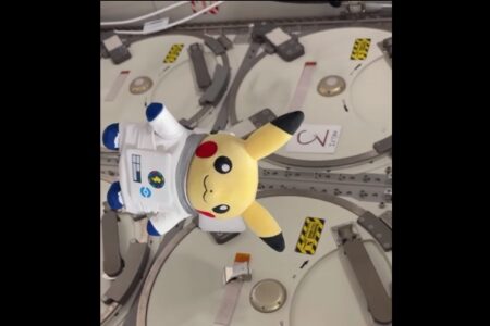 ピカチュウ、国際宇宙ステーションに乗務する